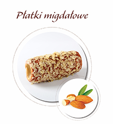 kołacze z płatkami migdałowymi